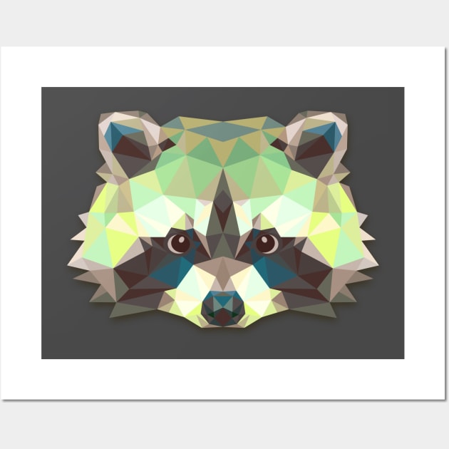 Racoon Wall Art by genevievemarkham